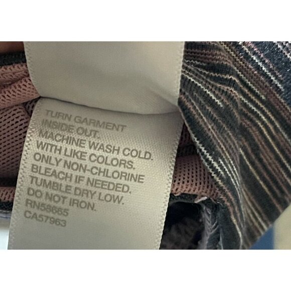 Zella Women's Legging Athletic Pink Ombre Stretch Cropped Medium M - Picture 6 of 6